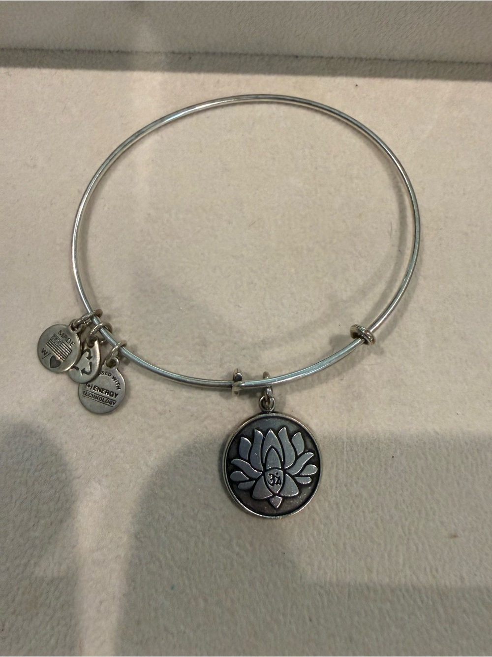 7 Alex and Ani silver bracelets